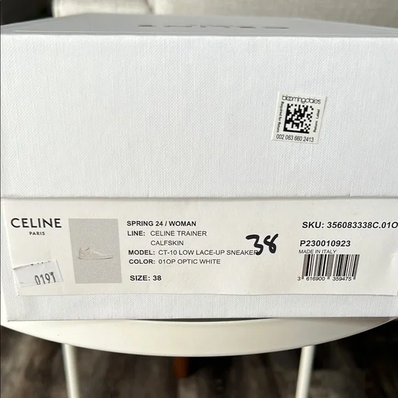 Celine White Sneakers
Trainer Calfskin - Picture 6 of 8